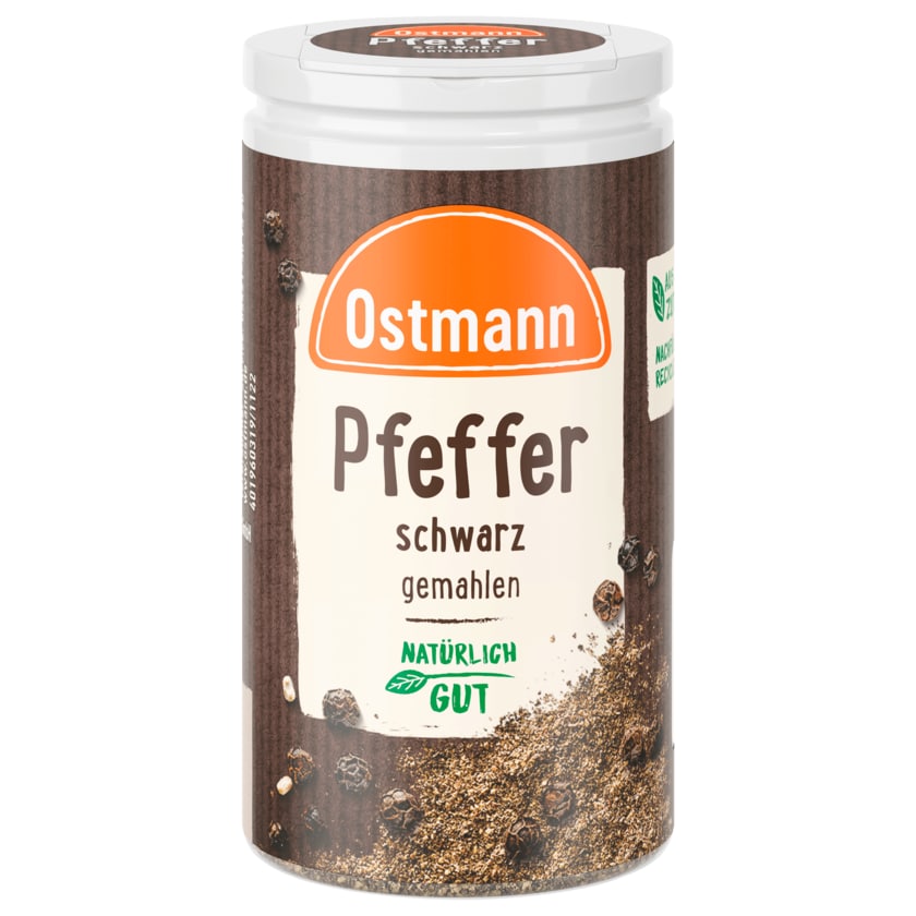 Ostmann Pfeffer schwarz gemahlen 40g